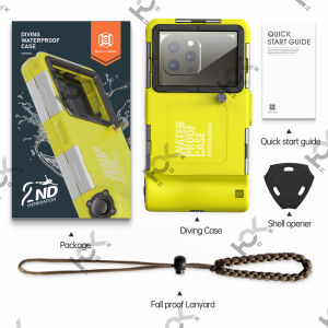 15M Professional Diving Phone Case For iPhone 16 15 14 13 Pro Max Underwater Taking Waterproof Cases For Samsung S24 S23 Ultra
