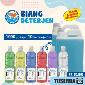 Biang Sabun Deterjen Wangi / Bibit Deterjen Pakaian Aroma Buah Segar Kemasan 500Gram Bisa Jadi 5Liter