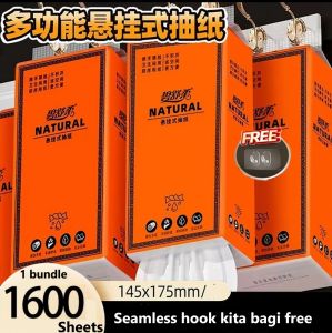 Tisu Gantung 4 Lapisan 1600pcs Murah Deluxe Comfort Hanging Tissue 4Layer 1600片纸巾