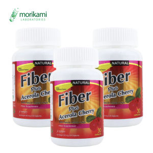 ไฟเบอร์ พลัส อะเซโรลา เชอร์รี่ โมริคามิ ลาบอราทอรีส์ x 3 ขวด Fiber Plus Acerola Cherry Morikami Laboratories