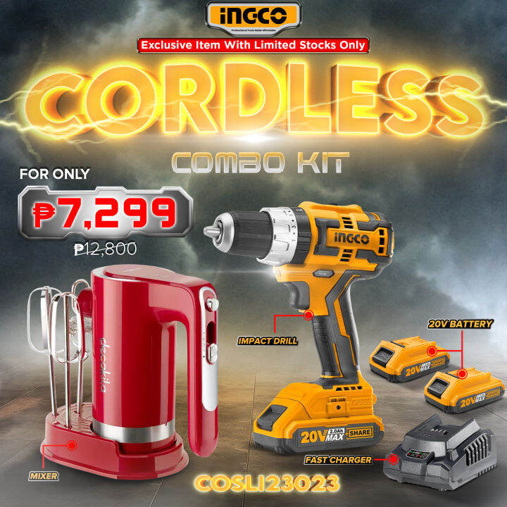 Ingco discount brushless drill