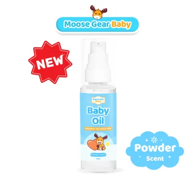 Moose Gear Baby Oil 60ml Gentle Lightweight Moisturizing Non-Sticky Baby Care