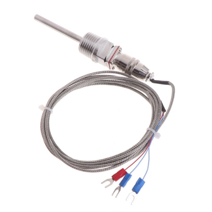 RTD Pt100 Temperature Sensor Probe L 5cm 1/2 NPT Thread w/ Detachable ...