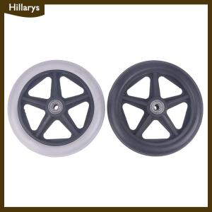[Hillarys] 6 Inch Wheels Smooth Flexible Heavy Duty Wheelchair Front Castor Solid Tire Wheel Wheelchair Replacement Parts