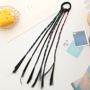 Tóc Giả Tết 6 Bính ĐEN Kèm Charm Cho Bé Gái Biểu Diễn Tóc Giả Hàn Quốc QiQiShop