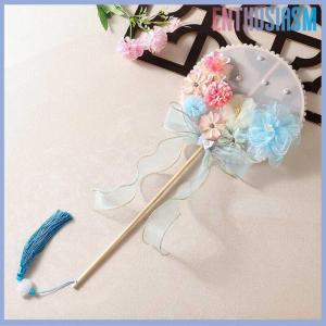 【Enthusiasm】🌟🌟【Hot Sale】🎈 Trung Quốc dài Xử lý vòng người hâm mộ vải hoa bướm cô dâu Nguồn cung cấp đám cưới đạo cụ chụp ảnh trang trí nội thất trang trí