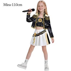 LYMEDIA Mira Cosplay Kpop Demon Hunters Costume Kpop Group Idol Rumi Cosplay Fancy Dress Cosplay  Costume Set Girls