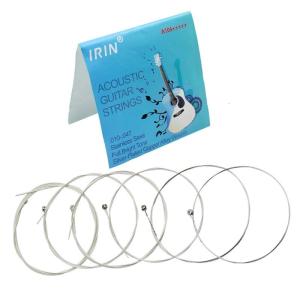 6 Pcs Classical Stainless Steel Wire Guitar Strings 1st-6th String Guitar Strings for Acoustic Folk Guitar Accessories