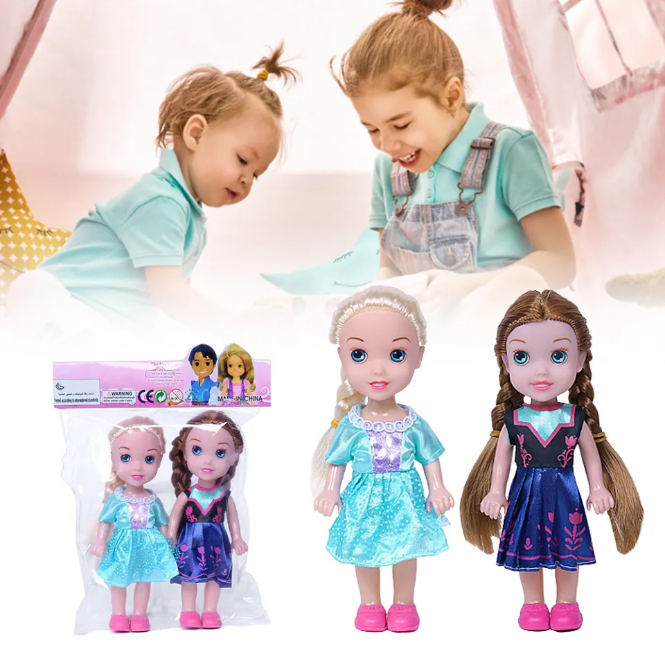 Shipping within 24h】Frozen princess toy 2pcs 6-inch disneys Elsa