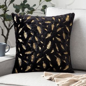 Mi.more Sarung Bantal Sofa Bulu Daun Mewah 45*45cm /Sarung Bantal Sofa Yang Elegan