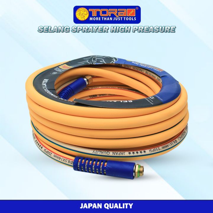 Selang Kompresor 10m Selang Angin Compressor Hose Kuning 120 Psi Selang Sanchin 10 Meter