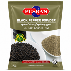Pusbas Black Pepper Powder 40g & 500g | Serbuk Lada Hitam 40g & 500g | Aroma | Wangi | Asli | Halal