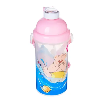 Double Bear Water Bottle (Pink) 500CC