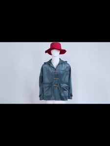 Movie Paddington Cosplay Costume Bear Retro Sheep Horn Button Hooded Coat Mens Daily Clothing Halloween Tops