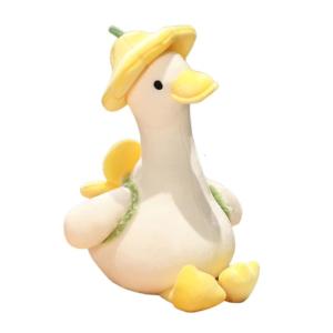 Vịt bằng vải nhung lông dễ thương mềm plushies Thú nhồi bông 14/16inch Chiều cao Thiết bị hỗ trợ giấc ngủ quà Tặng Búp bê trang trí cho con trai thanh thiếu niên cô gái