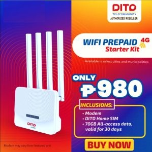 DITO Home WiFi With 70GB Data for 30 Days