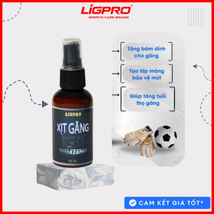 Chai xịt găng tay thủ môn LIGPRO 50ml Tăng độ bám dính và cấp ẩm cho găng tay thủ môn