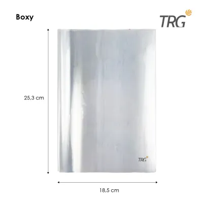 TRG Sampul Buku Tulis Plastik Kwarto Quarto Boxy Bening BCV-PS10 SIDU 38 58 Big Boss 42 50 Lembar Isi 10 Clear Plastic Book Cover