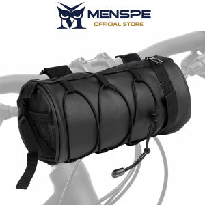 MENSPE Bike Bag Multifunctional Handlebar Bag Cylindrical Cycling Bag Waterproof Bag Portable Hand Bag with Detachable Shoulder Strap