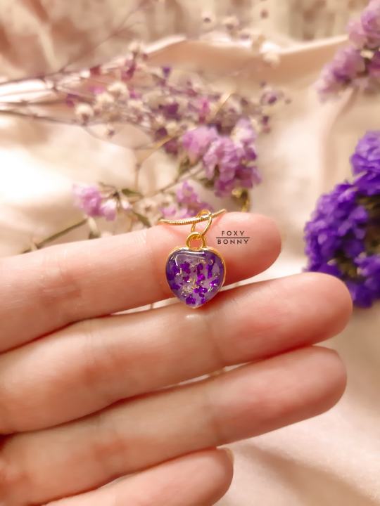 Purple on sale heart locket