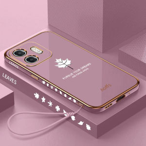 Case Compatible For Infinix Smart 9 / Smart 9 HD / Hot 50i Softcase Maple Elektro Plating