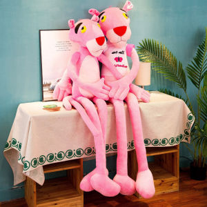 100/200CM Cute Cartoon Character Plush Pink Panther Leopard Soft Stuffed Animal Doll For Kid Children Gift For Kids Boys Birthday Present