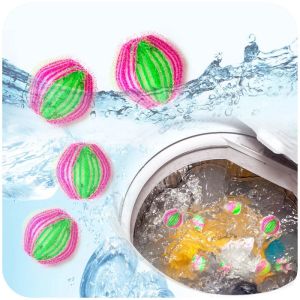 3Pcs Reusable Nylon Hair Remover Laundry Ball Magic Decontamination Washing Machine Ball Lint 3Pcs Reusable Nylon Hair Remover Laundry Ball Magic Decontamination Washing Machine Ball Lint Cleaning Balls Balls / Laundry Supplies
