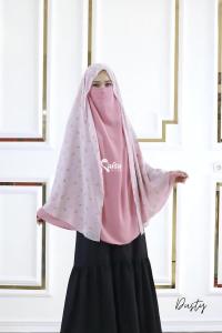 Kerudung Instan Hijab Jumbo Syari  Khimar Aminah Bridesmaid Series Size XL