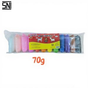 Clay Jumbo 12 Warna SNI - Mainan Anak Sensori Polymer Clay Edukatif Dough Aman