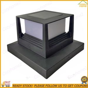 [CY] Solar Column Light LED Solar Column Light IP54 Waterproof Pillar Light Solar Post Light for Patio Garden Courtyard Decoration for Pathway Yard Street