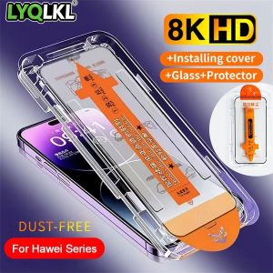 One Click Dust-Free Installation Tempered Glass HD Screen Protector Film For Honor 600 400 Lite 200 Pro 90 20 X9d X9C Smart X9b X9a X9 X8d X8c X8b X8a X8 X7d X7c X7b X7a X7 X6c X6b X6a Play 10
