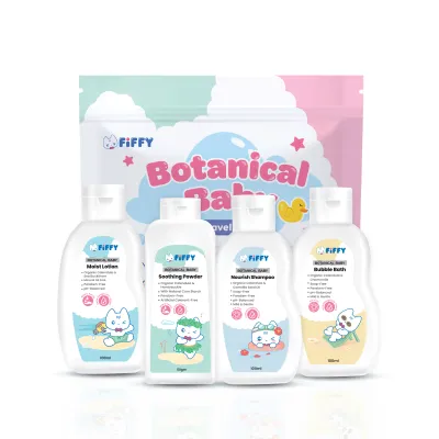 FIFFY BOTANICAL BABY TOILETRIES TRAVEL SET (4 BOTTLES) MANDIAN BAYI (98-864)