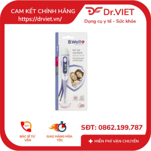 Nhiệt Kế Điện Tử B.Well Swiss WT-04 Standard – Chính Hãng Thụy Sĩ Đo Thân Nhiệt Nhanh Chính Xác An Toàn Cho Gia Đình Đo Nách Miệng Trực Tràng