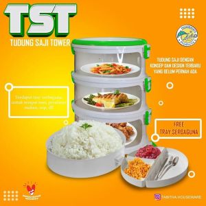 Tudung Saji Tabitha Tempat Penyimpan Makanan Food Storage Tudung Saji Tower Tudung Saji