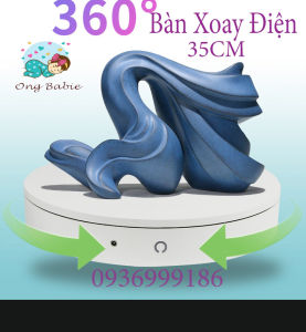 Đế xoay trưng bày chụp ảnh sản phẩm quay 360 độ xoay trái phải size 35CM - Chịu tải 80KG