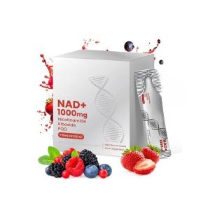 NAD Plus One Thousand Anti Aging Drink NAD Supplement Skin Glow and Energy Boost Adult Daily Wellness Beverage Supports Healthy Aging and Cellular Energy