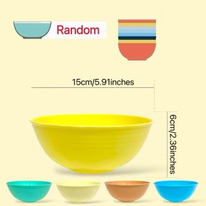 Plastic bowl Macaron color/ Plastic bowl premium bowl soup bowl round bowl rice bowl Anti-fall bowl