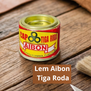 Lem Aibon Kuning Serbaguna Three Wheel Brand Original Kaleng Kecil