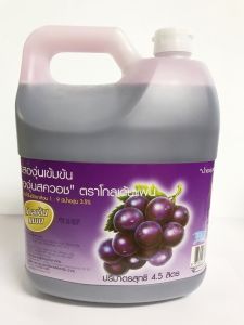 น้ำหวานเข้มข้น รสองุ่น(Grape) ตรา โกลเด้น แพน(Golden Pan) ขนาด 4500ml.(แกลอน)