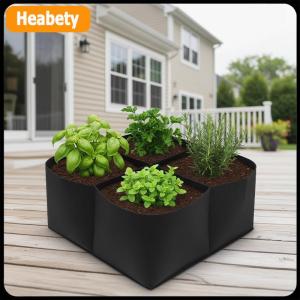 【2-3 days delivery】 Vegetable Flower Grow Bags Black Raised Garden Bed Breathable Material Sturdy Handles Suitable for Patio Balcony Planting