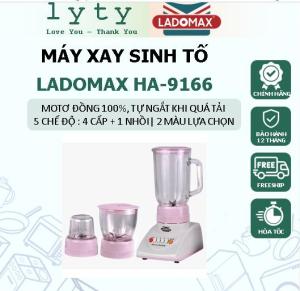MÁY XAY SINH TỐ 3 CỐI LADOMAX HA-9166-3T. ĐẸP - BỀN- ĐẸP