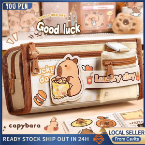 The new Capibala Elementary School Stationery Box for 2025 has multiple layers and a large capacity It is a popular stationery box for girls in 2025 a cartoon pencil box for children and a multifunctional stationery storage bag for boys and girls