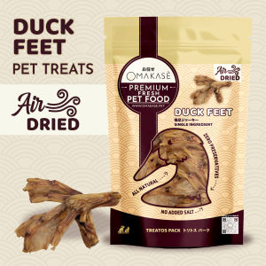 OMAKASE AIR DRIED Duck Feet Dog & Cat Single Ingredient Dehydrated Pet Treats