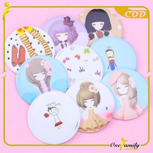 Cermin Makeup Mini Portable Motif Kartun Warna-Warni ONE-K53