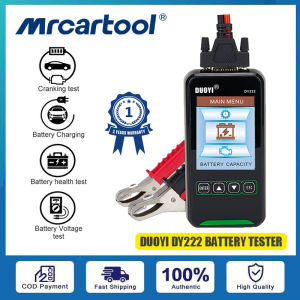 MRCARTOOL DUOYI DY222 Máy kiểm tra pin ô tô 12V 24V Máy kiểm tra pin chẩn đoán ô tô kỹ thuật số 2000CCA Công cụ kiểm tra