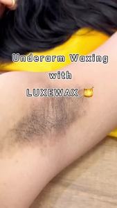 LUXEWAX Kit With Sunflower Oil Organic Sugar Hair Removal Cold Wax Hot Set Underarm Legs Luxe Rosmar