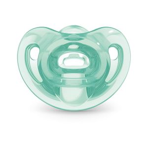 NUK Sensitive Pacifier Baby 100% Silicone (0-6 Months/ 6-18 Months) Orthodontic Soother Baby Silicone