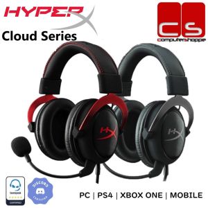HyperX Cloud Series Virtual 7.1 Surround Sound Gaming Headset - Cloud II/Cloud III (Red/Gunmetal)