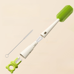 [FAMMY FAEY] Multifunctional 4-in-1 Portable Silicone Cleaning Brush 5-in-1 Long-Handled Bottle Brush for Washing Cups and Straws多功能四合一便携硅胶清洁刷