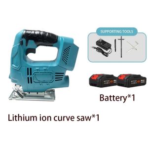 Electric curve saw handheld woodworking chainsaw household flower saw manual sawing woodworking tool precision lithium reciprocating saw curve saw rechargeable brushless high-power outdoor cutting small